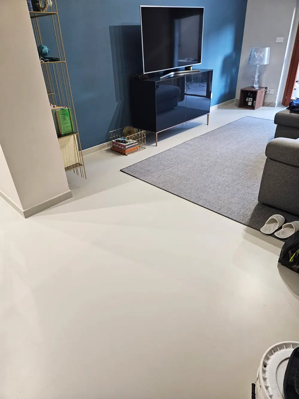 Appartamento Torino Pavimento in Resina Monocromatico Opaco