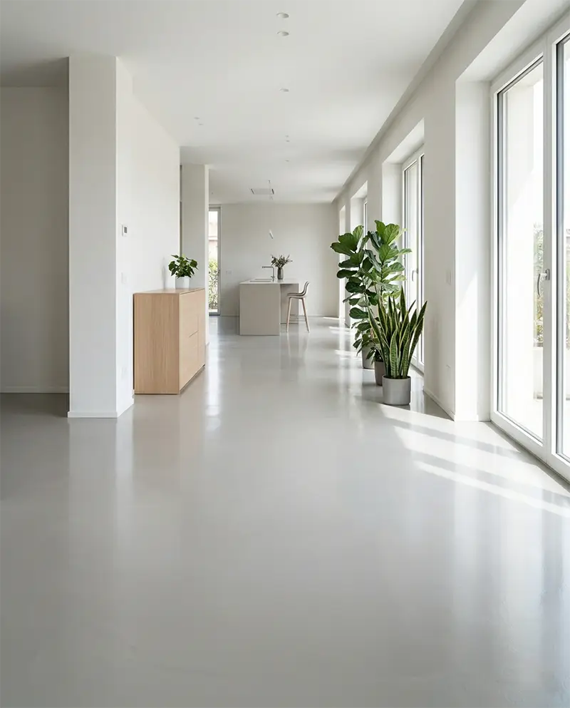 Riscaldamento a pavimento sotto rivestimento in resina